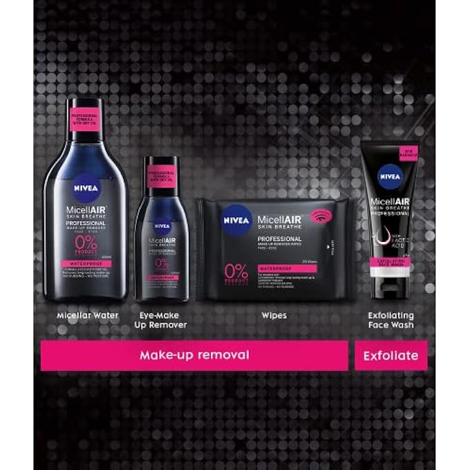 Nivea MICELLAIR PROFESSIONAL EXFOLIATING FACE WASH (125ML), PROFESSIONAL GRADE FACE WASH WITH LACTIC ACID AND NATURAL EXFOLIANTS, CLEANSER FOR DAILY USAGE - Image 4